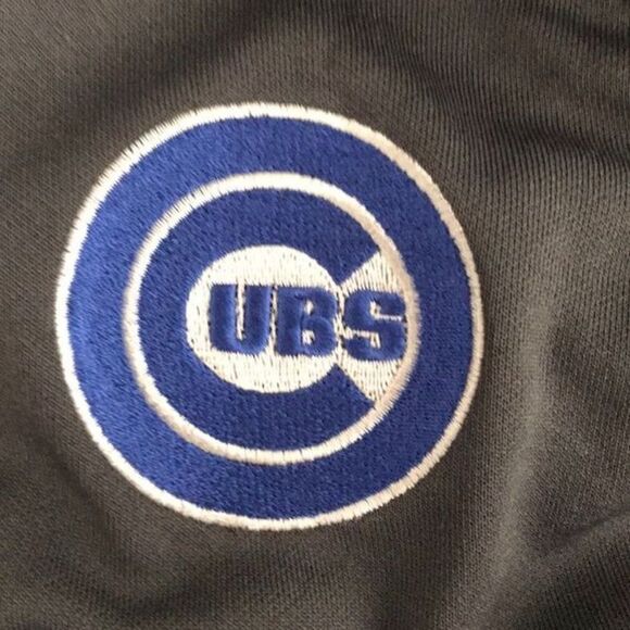 Nike Chicago Cubs Large Long Sleeve Zip Up Jacket Logo Vintage Retro Baseball - Picture 6 of 6
